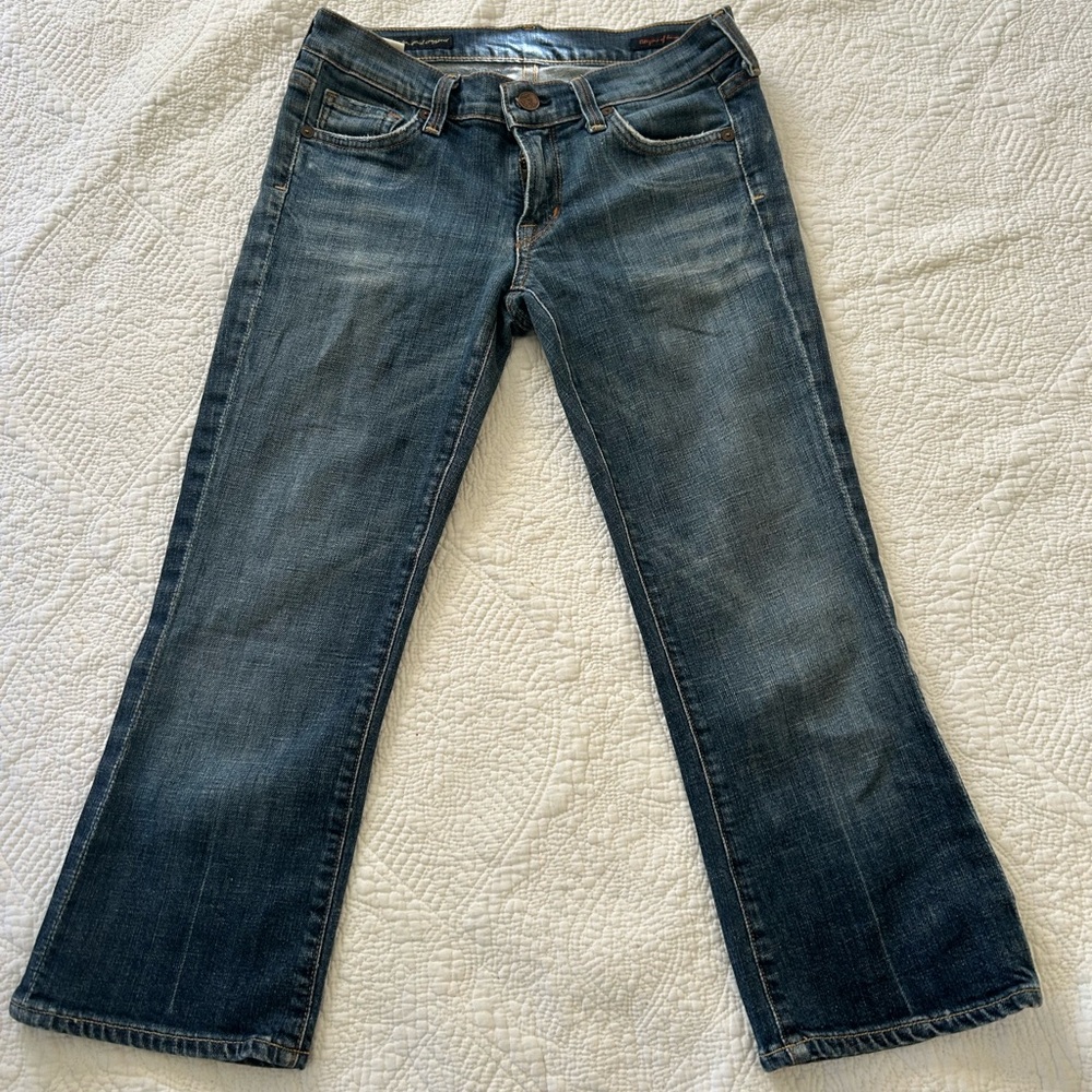 Vintage Cirizens of Humanity Kelly 063 Stretch Low Waist Cropped Jeans Size 27